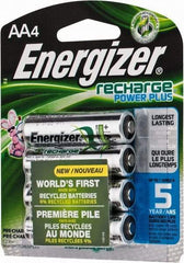 Energizer - Size AA, NiMH, 4 Pack, Standard Battery - 1.2 Volts, Flat Terminal, ANSI Regulated - Benchmark Tooling