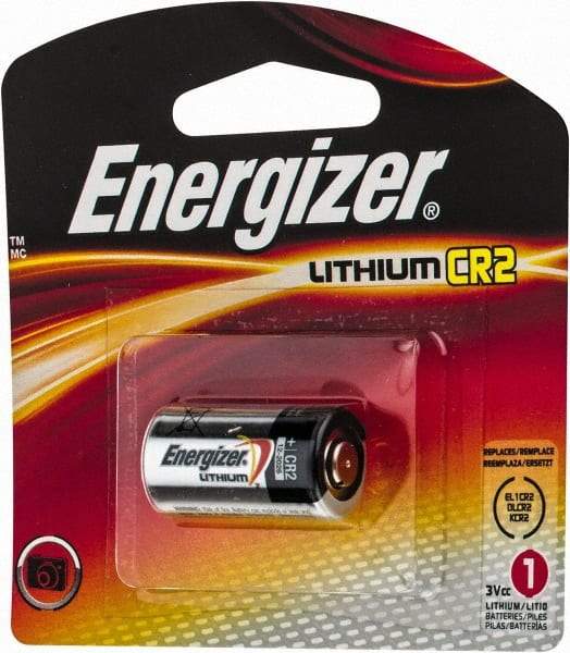 Energizer - Size CR2, Lithium, Photo Battery - 3 Volts, Flat Terminal, CR15H270, ANSI, IEC Regulated - Benchmark Tooling