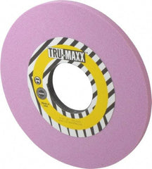 Tru-Maxx - 10" Diam x 3" Hole x 1/2" Thick, J Hardness, 60 Grit Surface Grinding Wheel - Aluminum Oxide, Type 1, Medium Grade, 2,483 Max RPM, Vitrified Bond, No Recess - Benchmark Tooling