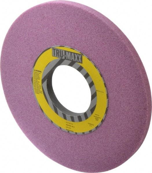 Tru-Maxx - 10" Diam x 3" Hole x 1/2" Thick, K Hardness, 80 Grit Surface Grinding Wheel - Aluminum Oxide, Type 1, Medium Grade, 3,250 Max RPM, Vitrified Bond, No Recess - Benchmark Tooling