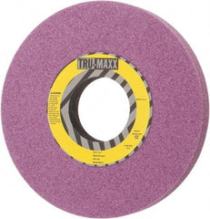 Tru-Maxx - 10" Diam x 3" Hole x 1" Thick, H Hardness, 46 Grit Surface Grinding Wheel - Aluminum Oxide, Type 1, Coarse Grade, 2,480 Max RPM, Vitrified Bond, No Recess - Benchmark Tooling