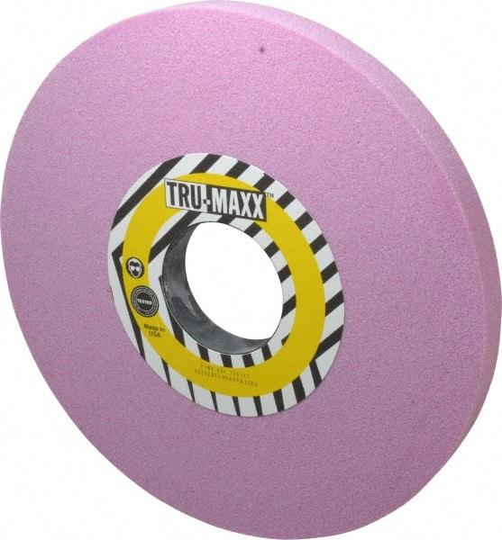 Tru-Maxx - 12" Diam x 3" Hole x 1" Thick, K Hardness, 46 Grit Surface Grinding Wheel - Aluminum Oxide, Type 1, Coarse Grade, 2,069 Max RPM, Vitrified Bond, No Recess - Benchmark Tooling