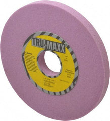 Tru-Maxx - 6" Diam x 1-1/4" Hole x 1/2" Thick, K Hardness, 60 Grit Surface Grinding Wheel - Aluminum Oxide, Type 1, Medium Grade, 5,410 Max RPM, Vitrified Bond, No Recess - Benchmark Tooling