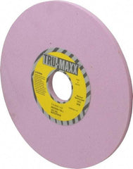 Tru-Maxx - 7" Diam x 1-1/4" Hole x 1/4" Thick, J Hardness, 100 Grit Surface Grinding Wheel - Aluminum Oxide, Type 1, Fine Grade, 3,600 Max RPM, Vitrified Bond, No Recess - Benchmark Tooling