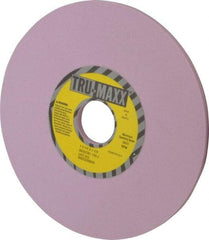 Tru-Maxx - 7" Diam x 1-1/4" Hole x 1/4" Thick, J Hardness, 120 Grit Surface Grinding Wheel - Aluminum Oxide, Type 1, Fine Grade, 3,600 Max RPM, Vitrified Bond, No Recess - Benchmark Tooling