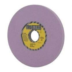 Tru-Maxx - 7" Diam x 1-1/4" Hole x 1/2" Thick, H Hardness, 100 Grit Surface Grinding Wheel - Aluminum Oxide, Type 1, Fine Grade, 3,600 Max RPM, Vitrified Bond, No Recess - Benchmark Tooling