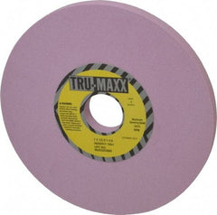 Tru-Maxx - 7" Diam x 1-1/4" Hole x 1/2" Thick, I Hardness, 100 Grit Surface Grinding Wheel - Aluminum Oxide, Type 1, Fine Grade, 3,600 Max RPM, Vitrified Bond, No Recess - Benchmark Tooling