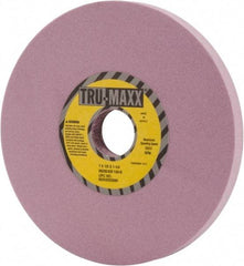 Tru-Maxx - 7" Diam x 1-1/4" Hole x 1/2" Thick, K Hardness, 100 Grit Surface Grinding Wheel - Aluminum Oxide, Type 1, Fine Grade, 3,600 Max RPM, Vitrified Bond, No Recess - Benchmark Tooling