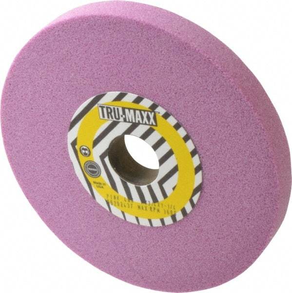 Tru-Maxx - 7" Diam x 1-1/4" Hole x 3/4" Thick, K Hardness, 46 Grit Surface Grinding Wheel - Aluminum Oxide, Type 1, Coarse Grade, 3,600 Max RPM, Vitrified Bond, No Recess - Benchmark Tooling