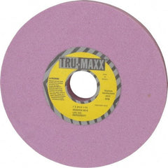 Tru-Maxx - 7" Diam x 1-1/4" Hole x 3/4" Thick, K Hardness, 60 Grit Surface Grinding Wheel - Aluminum Oxide, Type 1, Medium Grade, 3,600 Max RPM, Vitrified Bond, No Recess - Benchmark Tooling