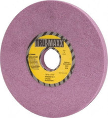 Tru-Maxx - 7" Diam x 1-1/4" Hole x 1/2" Thick, H Hardness, 60 Grit Surface Grinding Wheel - Aluminum Oxide, Type 1, Medium Grade, 3,600 Max RPM, Vitrified Bond, No Recess - Benchmark Tooling