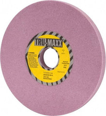 Tru-Maxx - 7" Diam x 1-1/4" Hole x 1/2" Thick, K Hardness, 80 Grit Surface Grinding Wheel - Aluminum Oxide, Type 1, Medium Grade, 3,600 Max RPM, Vitrified Bond, No Recess - Benchmark Tooling