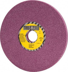 Tru-Maxx - 8" Diam x 1-1/4" Hole x 1/2" Thick, J Hardness, 46 Grit Surface Grinding Wheel - Aluminum Oxide, Type 1, Coarse Grade, 3,600 Max RPM, Vitrified Bond, No Recess - Benchmark Tooling