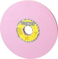 Tru-Maxx - 8" Diam x 1-1/4" Hole x 1/2" Thick, I Hardness, 80 Grit Surface Grinding Wheel - Aluminum Oxide, Type 1, Medium Grade, 3,600 Max RPM, Vitrified Bond, No Recess - Benchmark Tooling
