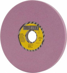 Tru-Maxx - 8" Diam x 1-1/4" Hole x 1/2" Thick, J Hardness, 80 Grit Surface Grinding Wheel - Aluminum Oxide, Type 1, Medium Grade, 3,600 Max RPM, Vitrified Bond, No Recess - Benchmark Tooling