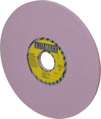 Tru-Maxx - 8" Diam x 1-1/4" Hole x 1/4" Thick, K Hardness, 100 Grit Surface Grinding Wheel - Aluminum Oxide, Type 1, Fine Grade, 3,600 Max RPM, Vitrified Bond, No Recess - Benchmark Tooling