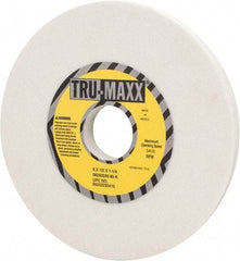Tru-Maxx - 6" Diam x 1-1/4" Hole x 1/2" Thick, K Hardness, 80 Grit Surface Grinding Wheel - Aluminum Oxide, Type 1, Medium Grade, 5,410 Max RPM, Vitrified Bond, No Recess - Benchmark Tooling