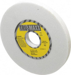 Tru-Maxx - 6" Diam x 1-1/4" Hole x 1/2" Thick, K Hardness, 60 Grit Surface Grinding Wheel - Aluminum Oxide, Type 1, Medium Grade, 5,410 Max RPM, Vitrified Bond, No Recess - Benchmark Tooling
