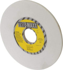 Tru-Maxx - 6" Diam x 1-1/4" Hole x 1/4" Thick, K Hardness, 80 Grit Surface Grinding Wheel - Aluminum Oxide, Type 1, Medium Grade, 5,410 Max RPM, Vitrified Bond, No Recess - Benchmark Tooling