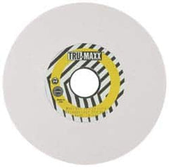 Tru-Maxx - 8" Diam x 1-1/4" Hole x 1/2" Thick, J Hardness, 60 Grit Surface Grinding Wheel - Aluminum Oxide, Type 1, Medium Grade, 3,600 Max RPM, Vitrified Bond, No Recess - Benchmark Tooling