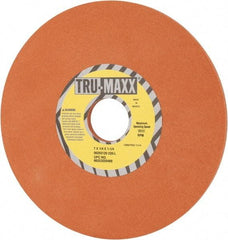 Tru-Maxx - 7" Diam x 1-1/4" Hole x 1/4" Thick, L Hardness, 220 Grit Surface Grinding Wheel - Aluminum Oxide, Type 1, Very Fine Grade, 3,600 Max RPM, Vitrified Bond, No Recess - Benchmark Tooling