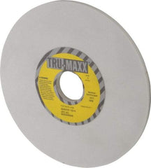 Tru-Maxx - 7" Diam x 1-1/4" Hole x 1/4" Thick, H Hardness, 120 Grit Surface Grinding Wheel - Aluminum Oxide, Type 1, Fine Grade, 3,600 Max RPM, Vitrified Bond, No Recess - Benchmark Tooling