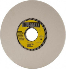 Tru-Maxx - 7" Diam x 1-1/4" Hole x 1/4" Thick, I Hardness, 120 Grit Surface Grinding Wheel - Aluminum Oxide, Type 1, Fine Grade, 3,600 Max RPM, Vitrified Bond, No Recess - Benchmark Tooling