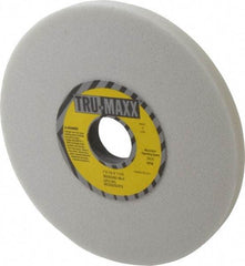 Tru-Maxx - 7" Diam x 1-1/4" Hole x 1/2" Thick, K Hardness, 46 Grit Surface Grinding Wheel - Aluminum Oxide, Type 1, Coarse Grade, 3,600 Max RPM, Vitrified Bond, No Recess - Benchmark Tooling