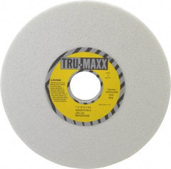 Tru-Maxx - 7" Diam x 1-1/4" Hole x 1/2" Thick, H Hardness, 60 Grit Surface Grinding Wheel - Aluminum Oxide, Type 1, Medium Grade, 3,600 Max RPM, Vitrified Bond, No Recess - Benchmark Tooling