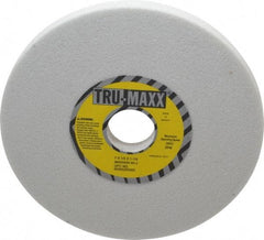 Tru-Maxx - 7" Diam x 1-1/4" Hole x 1/2" Thick, J Hardness, 60 Grit Surface Grinding Wheel - Aluminum Oxide, Type 1, Medium Grade, 3,600 Max RPM, Vitrified Bond, No Recess - Benchmark Tooling