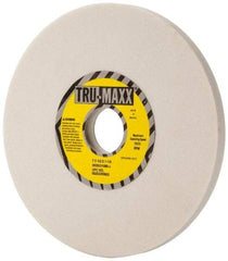 Tru-Maxx - 7" Diam x 1-1/4" Hole x 1/2" Thick, J Hardness, 80 Grit Surface Grinding Wheel - Aluminum Oxide, Type 1, Medium Grade, 3,600 Max RPM, Vitrified Bond, No Recess - Benchmark Tooling