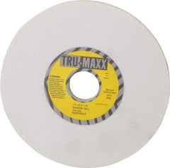 Tru-Maxx - 7" Diam x 1-1/4" Hole x 1/2" Thick, J Hardness, 100 Grit Surface Grinding Wheel - Aluminum Oxide, Type 1, Fine Grade, 3,600 Max RPM, Vitrified Bond, No Recess - Benchmark Tooling
