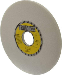 Tru-Maxx - 7" Diam x 1-1/4" Hole x 1/4" Thick, J Hardness, 60 Grit Surface Grinding Wheel - Aluminum Oxide, Type 1, Medium Grade, 3,600 Max RPM, Vitrified Bond, No Recess - Benchmark Tooling