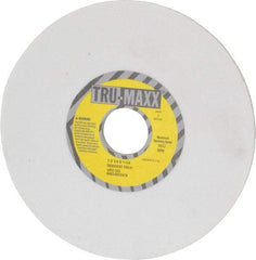 Tru-Maxx - 7" Diam x 1-1/4" Hole x 1/4" Thick, H Hardness, 100 Grit Surface Grinding Wheel - Aluminum Oxide, Type 1, Fine Grade, 3,600 Max RPM, Vitrified Bond, No Recess - Benchmark Tooling