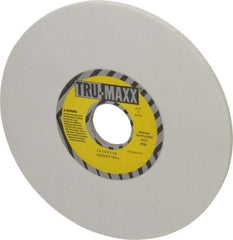 Tru-Maxx - 7" Diam x 1-1/4" Hole x 1/4" Thick, J Hardness, 120 Grit Surface Grinding Wheel - Aluminum Oxide, Type 1, Fine Grade, 3,600 Max RPM, Vitrified Bond, No Recess - Benchmark Tooling