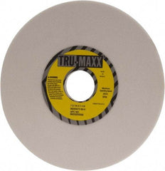 Tru-Maxx - 7" Diam x 1-1/4" Hole x 1/4" Thick, H Hardness, 80 Grit Surface Grinding Wheel - Aluminum Oxide, Type 1, Medium Grade, 3,600 Max RPM, Vitrified Bond, No Recess - Benchmark Tooling