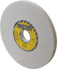 Tru-Maxx - 7" Diam x 1-1/4" Hole x 1/2" Thick, J Hardness, 120 Grit Surface Grinding Wheel - Aluminum Oxide, Type 1, Fine Grade, 3,600 Max RPM, Vitrified Bond, No Recess - Benchmark Tooling
