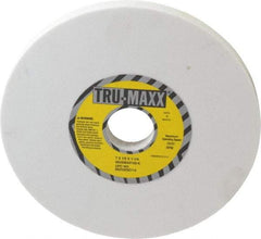 Tru-Maxx - 7" Diam x 1-1/4" Hole x 1/2" Thick, K Hardness, 120 Grit Surface Grinding Wheel - Aluminum Oxide, Type 1, Fine Grade, 3,600 Max RPM, Vitrified Bond, No Recess - Benchmark Tooling