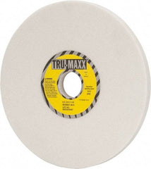 Tru-Maxx - 8" Diam x 1-1/4" Hole x 1/2" Thick, K Hardness, 60 Grit Surface Grinding Wheel - Aluminum Oxide, Type 1, Medium Grade, 3,600 Max RPM, Vitrified Bond, No Recess - Benchmark Tooling