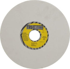 Tru-Maxx - 8" Diam x 1-1/4" Hole x 1/4" Thick, K Hardness, 100 Grit Surface Grinding Wheel - Aluminum Oxide, Type 1, Fine Grade, 3,600 Max RPM, Vitrified Bond, No Recess - Benchmark Tooling