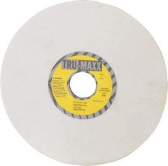 Tru-Maxx - 8" Diam x 1-1/4" Hole x 1/4" Thick, K Hardness, 80 Grit Surface Grinding Wheel - Aluminum Oxide, Type 1, Medium Grade, 3,600 Max RPM, Vitrified Bond, No Recess - Benchmark Tooling