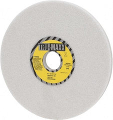 Tru-Maxx - 8" Diam x 1-1/4" Hole x 1/2" Thick, I Hardness, 46 Grit Surface Grinding Wheel - Aluminum Oxide, Type 1, Coarse Grade, 3,105 Max RPM, Vitrified Bond, No Recess - Benchmark Tooling