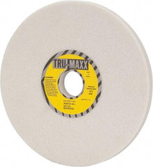Tru-Maxx - 8" Diam x 1-1/4" Hole x 1/2" Thick, J Hardness, 46 Grit Surface Grinding Wheel - Aluminum Oxide, Type 1, Coarse Grade, 3,600 Max RPM, Vitrified Bond, No Recess - Benchmark Tooling