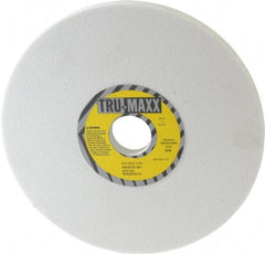 Tru-Maxx - 8" Diam x 1-1/4" Hole x 1/2" Thick, I Hardness, 80 Grit Surface Grinding Wheel - Aluminum Oxide, Type 1, Medium Grade, 3,600 Max RPM, Vitrified Bond, No Recess - Benchmark Tooling