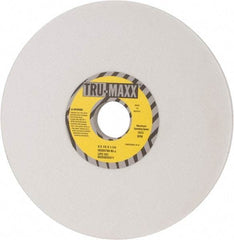 Tru-Maxx - 8" Diam x 1-1/4" Hole x 1/2" Thick, J Hardness, 80 Grit Surface Grinding Wheel - Aluminum Oxide, Type 1, Medium Grade, 3,600 Max RPM, Vitrified Bond, No Recess - Benchmark Tooling