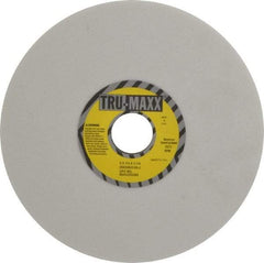 Tru-Maxx - 8" Diam x 1-1/4" Hole x 1/4" Thick, J Hardness, 60 Grit Surface Grinding Wheel - Aluminum Oxide, Type 1, Medium Grade, 3,600 Max RPM, Vitrified Bond, No Recess - Benchmark Tooling