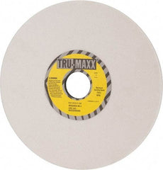 Tru-Maxx - 8" Diam x 1-1/4" Hole x 1/4" Thick, J Hardness, 80 Grit Surface Grinding Wheel - Aluminum Oxide, Type 1, Medium Grade, 3,600 Max RPM, Vitrified Bond, No Recess - Benchmark Tooling