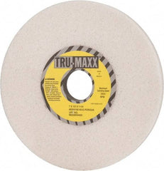 Tru-Maxx - 7" Diam x 1-1/4" Hole x 1/2" Thick, G Hardness, 60 Grit Surface Grinding Wheel - Aluminum Oxide, Type 1, Medium Grade, 3,600 Max RPM, Vitrified Bond, No Recess - Benchmark Tooling