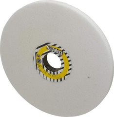 Tru-Maxx - 8" Diam x 1-1/4" Hole x 1/2" Thick, H Hardness, 46 Grit Surface Grinding Wheel - Aluminum Oxide, Type 1, Coarse Grade, 3,600 Max RPM, Vitrified Bond, No Recess - Benchmark Tooling