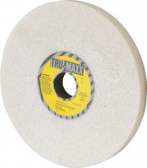 Tru-Maxx - 8" Diam x 1-1/4" Hole x 3/4" Thick, K Hardness, 46 Grit Surface Grinding Wheel - Aluminum Oxide, Type 1, Coarse Grade, 3,600 Max RPM, Vitrified Bond, No Recess - Benchmark Tooling